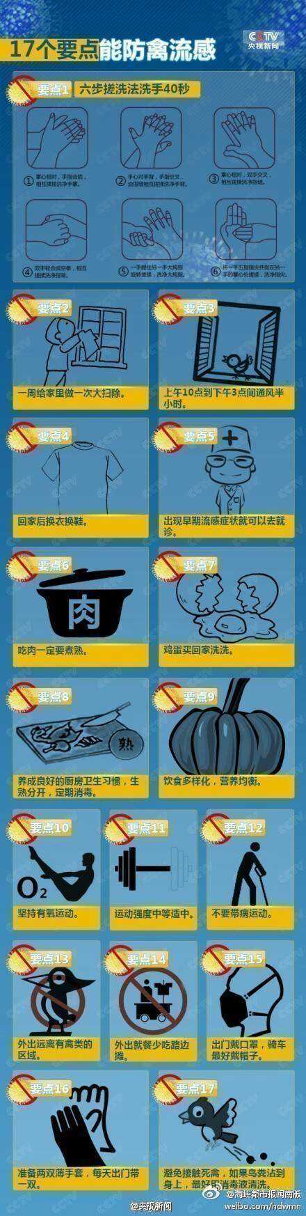 17個要點(diǎn)能防禽流感