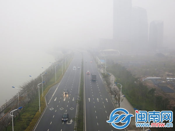 昨日下午3時30分，沿海大通道晉江大橋附近，前方馬