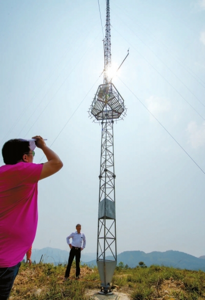 項(xiàng)目場(chǎng)地已建起測(cè)風(fēng)塔