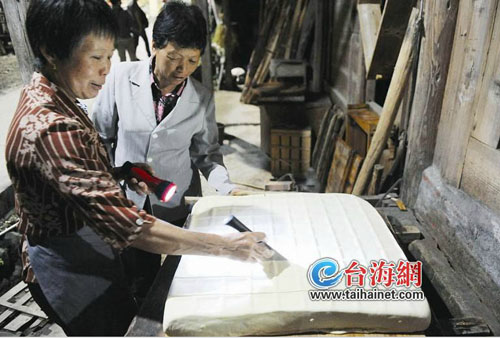 箱壓后，切塊