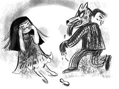 漫畫：大灰狼
